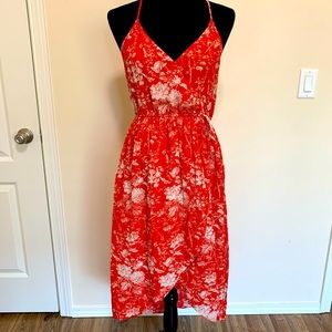 Lucky Brand High-Low Red Halter Dress, size S